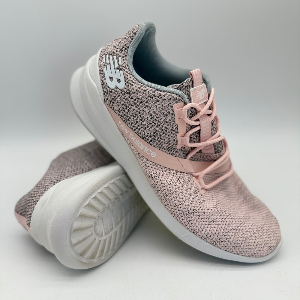 New Balance WDRNPO1 Womens 9‎ Pink Grey Marled Knit Running Shoes Sneakers